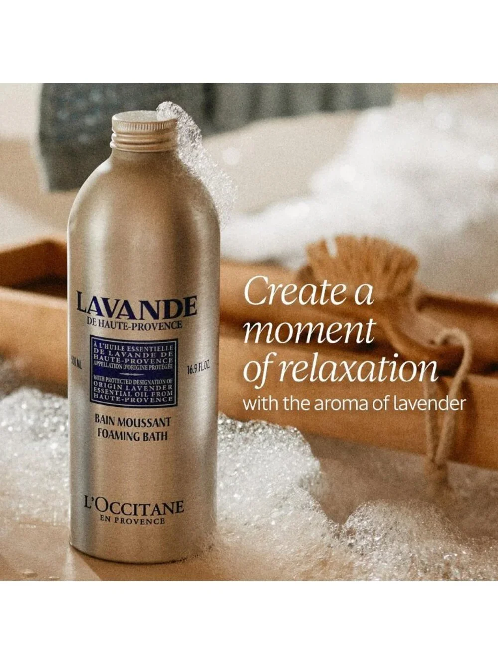 Relaxing Lavender Bubble Bath Refill - Foaming, Essential Oil Infused, 16.9 fl